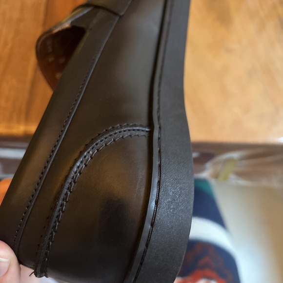 Allen Edmonds "RANDOLPH" Leather Penny Loafer Sneakers 10 D Black - Picture 11 of 16